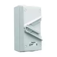 SCHNEIDER ELECTRIC, ISOLATING SWITCH, 1P, 20A, 250V AC, IP66, SURFACE MOUNT, WHS20