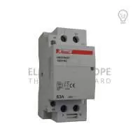 HIMEL, MODULAR CONTACTOR, 2P, 63A, 230V AC, 50/60 Hz, 1NO+1NC, HDCH8S63211