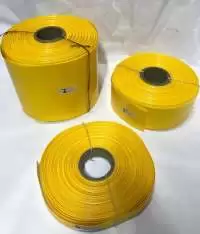 POWERMAT PVC HEAT SHRINKABLE SLEEVE  Thickness 0.17mm , 25mm YELLOW