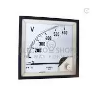 LUMEL, VOLTMETER, I/P:0-500V AC, 96x96, 90 DEG, CL 1, EA19N E61500000008