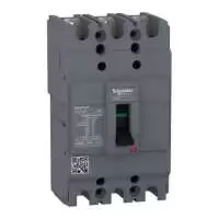SCHNEIDER ELECTRIC, MCCB, Easypact, EZC100H, 3P, 63A, 10kA, 550V AC, 50/60 Hz, EZC100H3063