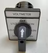 LUMEL VOLTMETER SELECTOR SWITCH, 7POS, 20A,PKT 4 J4HLXXXOFA000, LUMEL POLAND