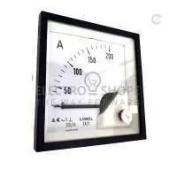 LUMEL, AMMETER, 200/5A AC, 72x72, 90 DEG, CL 1, IP52, EA17N E41800000008