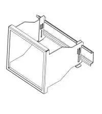 LUMEL, ADAPTER FOR DIN RAIL, DIMENSIONS: 92x92mm, FOR USE WITH 96x96mm SIZE METERS, ATS 100