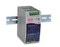 MEAN WELL, POWER SUPPLY, 3 PHASE, 240 W, DIN RAIL MOUNT, VOLTAGE I/P: 340-550V AC, OUTPUT: 24V DC, 10A, TDR-240-24