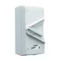 SCHNEIDER ELECTRIC, ISOLATING SWITCH, 3P, 20A, 440V AC, IP66, SURFACE MOUNT, WHT20