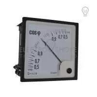 ZIEGLER, POWER FACTOR METER, 3 PHASE, 96x96, I/P: 380-415V AC, 5 A, 50/60 Hz, 90 DEG, CL 1.5, IP 52, CQ 96