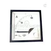 LUMEL, AMMETER, 100/5A AC, 72x72, 90 DEG, CL 1, IP52, EA17N E41600000008