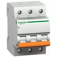 SCHNEIDER ELECTRIC, MCB, Domae, 3P, 20A, 6kA, 400V AC, 50/60 Hz, 17081