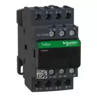 SCHNEIDER ELECTRIC, CONTACTOR, TeSys Deca, 4P, POLE CONTACT 4NO, 20A, AUXILIARY CONTACT 1NO+1NC, COIL VOLTAGE 220V AC, 50/60 Hz, LC1DT20M7