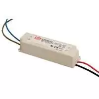 MEAN WELL, POWER SUPPLY, 20W, VOLTAGE I/P: 90-264V AC, 50/60 Hz, OUTPUT: 12V DC, 1.67A, LPV-20-12