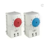 STEGO, SMALL COMPACT THERMOSTAT, KTS 111, CONTACT TYPE NO, DIN RAIL MOUNT, 14 TO 122 DegF, 250V/120V AC, IP 20, 11101.9-01