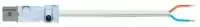 STEGO, MALE CONNECTOR WITH OPEN END CABLE FOR STEGO LED 121/122, POWER OUTPUT, 0.6 m, GREY CONNECTOR, WHITE CABLE, VDE APPROVAL, 244424