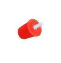 POWERMAT CONICAL INSULATOR WITH STUD 30H, M6,16mm DMC RED MS INSERT, PROC-63016