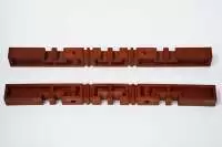 ESW BUSBAR SUPPORT 3P MALE + FEMALE RED COLOR ESW600