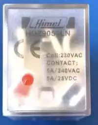 HIMEL PLUG IN RELAY 11PIN 24VDC 5A 3C/O WITH LED HDZ9053DLBR