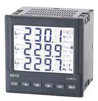LUMEL LED Digital 3-Phase Power Network Analyzer LCD Display, 2 Relays, 1 Pulse Output RS485 interface output with MODBUS protocol  ND10