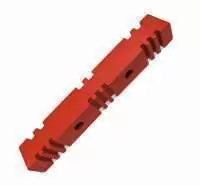 POWERMAT THREE POLE 2 RUN BUSBAR SUPPORT DMC  RED 31P-307/211