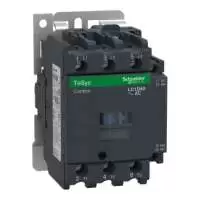 SCHNEIDER ELECTRIC, CONTACTOR, TeSys Deca, 3P, POLE CONTACT 3NO, 40A, AUXILIARY CONTACT 1NO+1NC, COIL VOLTAGE 24V AC, 50/60 Hz, LC1D40B7