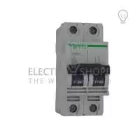 SCHNEIDER ELECTRIC, MCB, 2P, 6A, 400V AC, 50/60 Hz, C60H, 24985