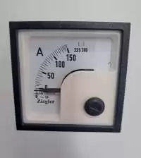 ZIEGLER, ANALOG AMMETER, 48x48mm, 150/5A, x2, 300A, CL 1.5, 90 DEG, EQ48
