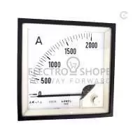 LUMEL, AMMETER, 2000/5A AC, 96x96, 90 DEG, CL 1, IP52, EA19N E45200000008