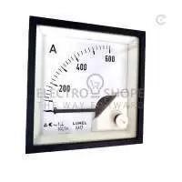 LUMEL, AMMETER, 600/5A AC, 72x72, 90 DEG, CL 1, IP52, EA17N E42300000008