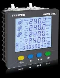 VERITEK, POWER ANALYZER, LCD DISPLAY, CLASS 0.5, 90-270V AC/DC, 50/60 Hz, WITH RS485, RELAY O/P, 3Phase-4 wire, VIPS 80L, VIPS 70L